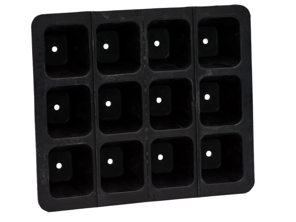 Aussaattöpfe 12-fach aus Naturkautschuk